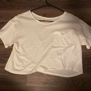 White Hollister Crop Top
